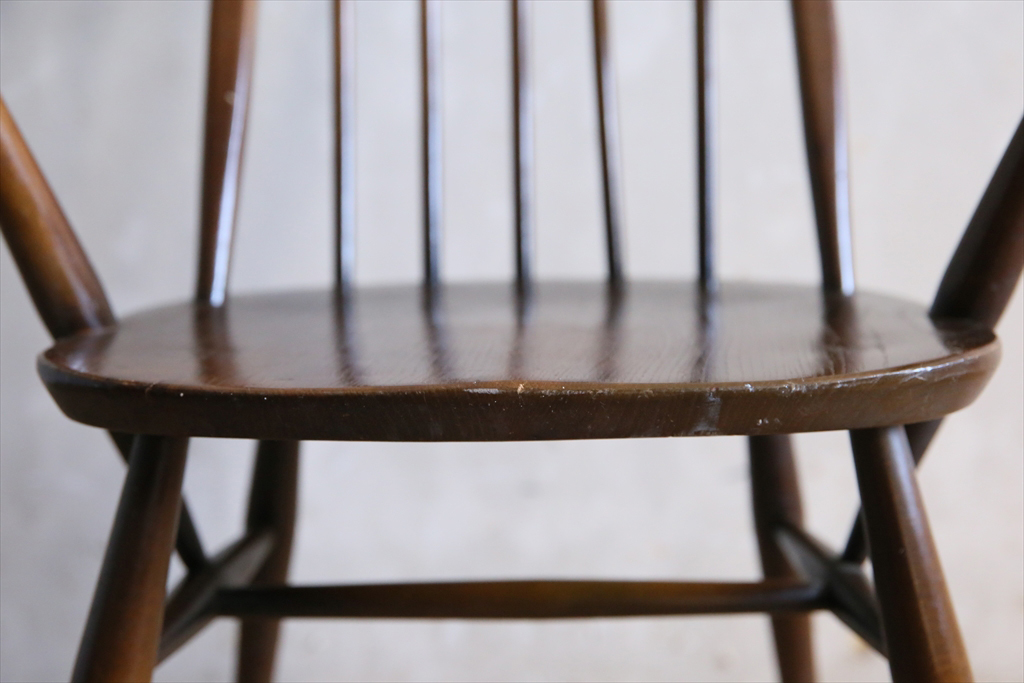  Британия античный *ERCOLa- call ke- машина arm стул / подлокотник . стул / из дерева обеденный стул / магазин инвентарь дисплей / Англия Vintage мебель 