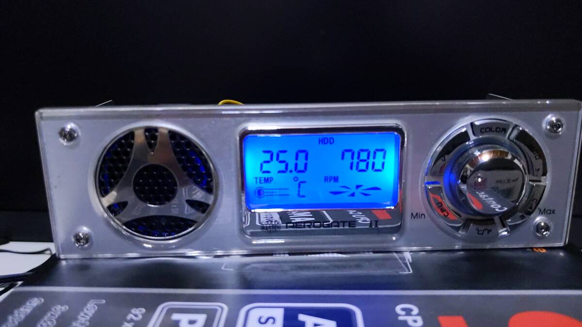 COOLER MASTER Aerogate II 4ch вентилятор контроллер жидкокристаллический отображать соответствует температура сенсор вентилятор темно синий FAN темно синий 5 дюймовый Bay кондиционер тормозные колодки 