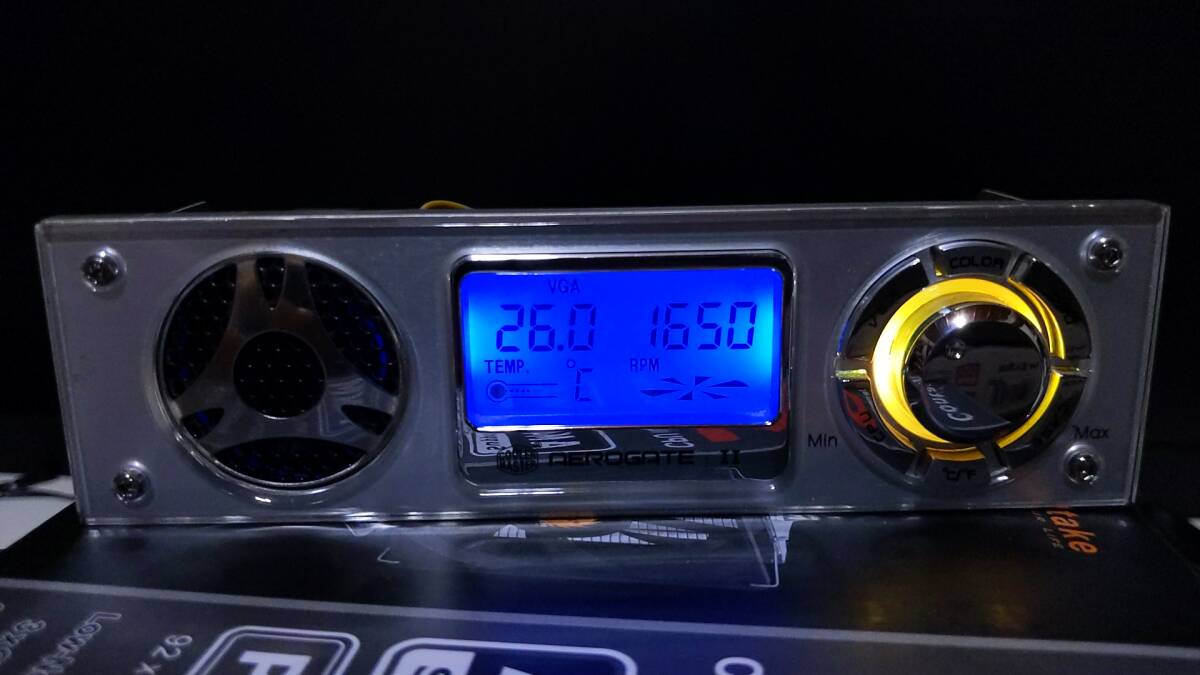 COOLER MASTER Aerogate II 4ch вентилятор контроллер жидкокристаллический отображать соответствует температура сенсор вентилятор темно синий FAN темно синий 5 дюймовый Bay кондиционер тормозные колодки 