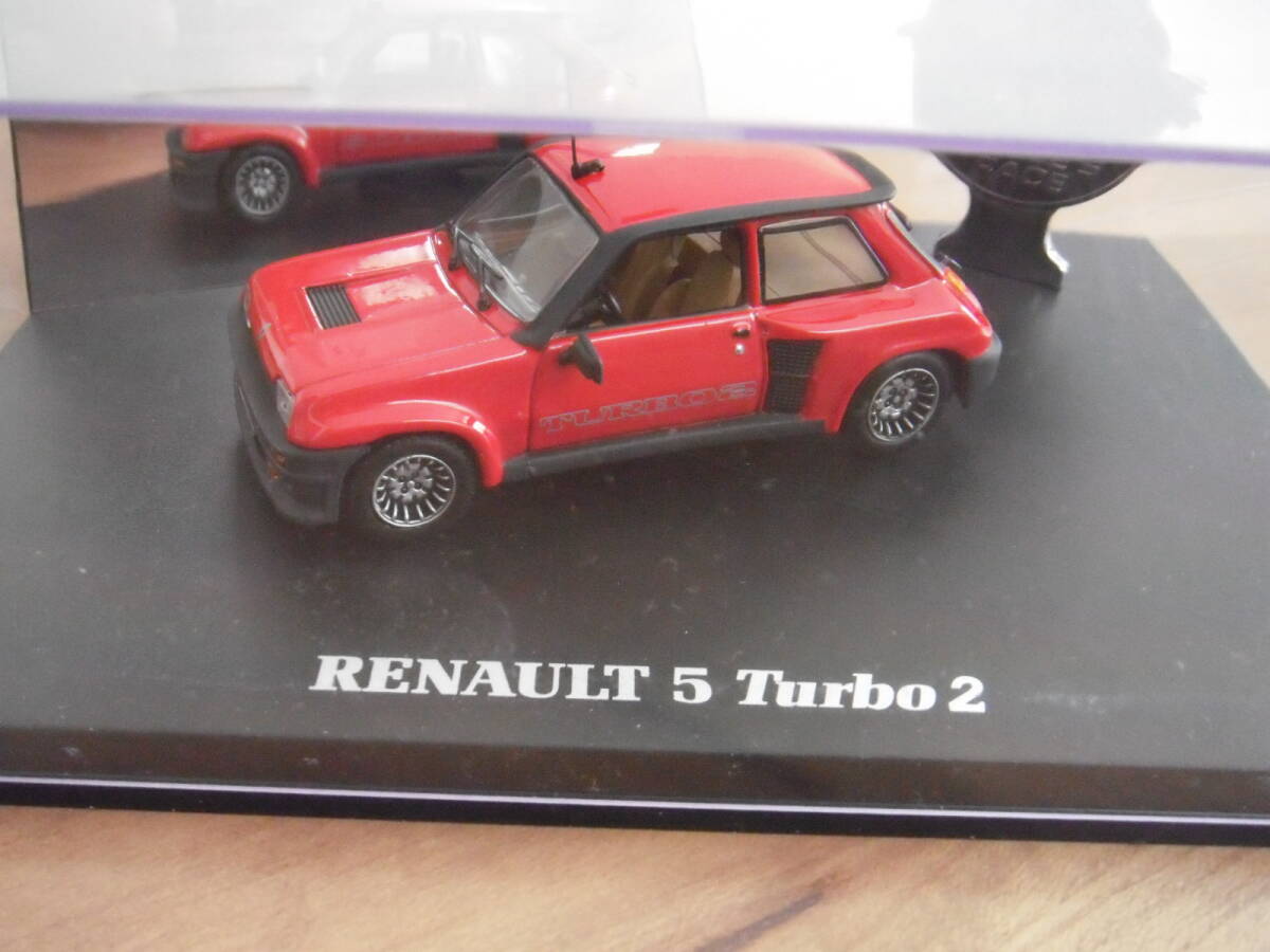 イーグル　ルノー 5　ターボ　ミニカー　赤　レッド　EAGLE　RENAULT 5　turbo　1/43_画像3