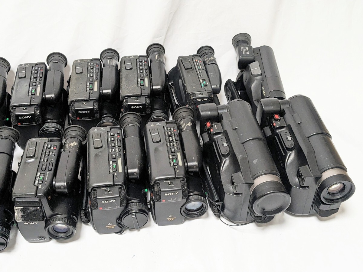 現状 ジャンク扱 ビデオカメラ 大量 まとめ セット SONY FUJI HITACHI 8mm テープ 20台 CCD-TR75 TR45 VM-E120 その他の画像4