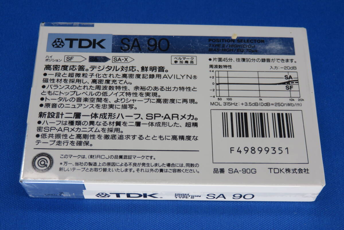 ●ハイポジション　カセットテープ 各種新品12巻 TDK SA 90, FUJI AXIA 90 High Position Cassette x12_画像4