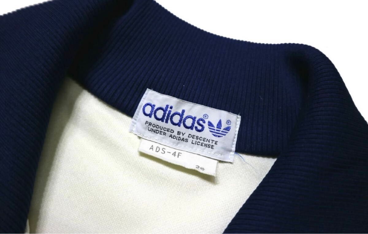 希少美品　80s前期adidas トラックジャケット　デサントタグ