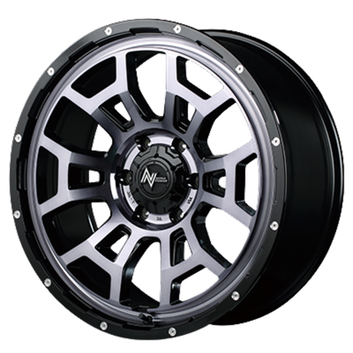 TOYO OPEN COUNTRY R/T LT265/70R17 112/109Q NITRO POWER H6 SLUG ブラッククリア/ピアスドリルド 17インチ 8J+20 6H-139.7_画像1