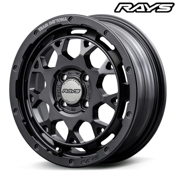 TOYO PROXES R1R 195/55R15 RAYS TEAM DAYTONA M9+ SPEC M ガンメタ AOJ 15インチ 5J+47 4H-100 4本セット_画像1