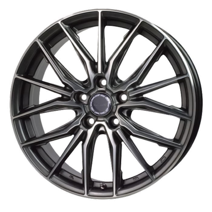 TOYO PROXES R1R 235/45R17 Precious AST M4 ガンメタポリッシュ 17インチ 6.5J+43 5H-100 4本セット_画像1