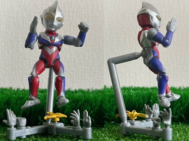 BANDAI★ウルトラマンシリーズ◇マルチ・間接可動・浮遊 [ウルトラマンティガ] フィギュア 開封済み美品 ＊バンダイ食玩_画像1