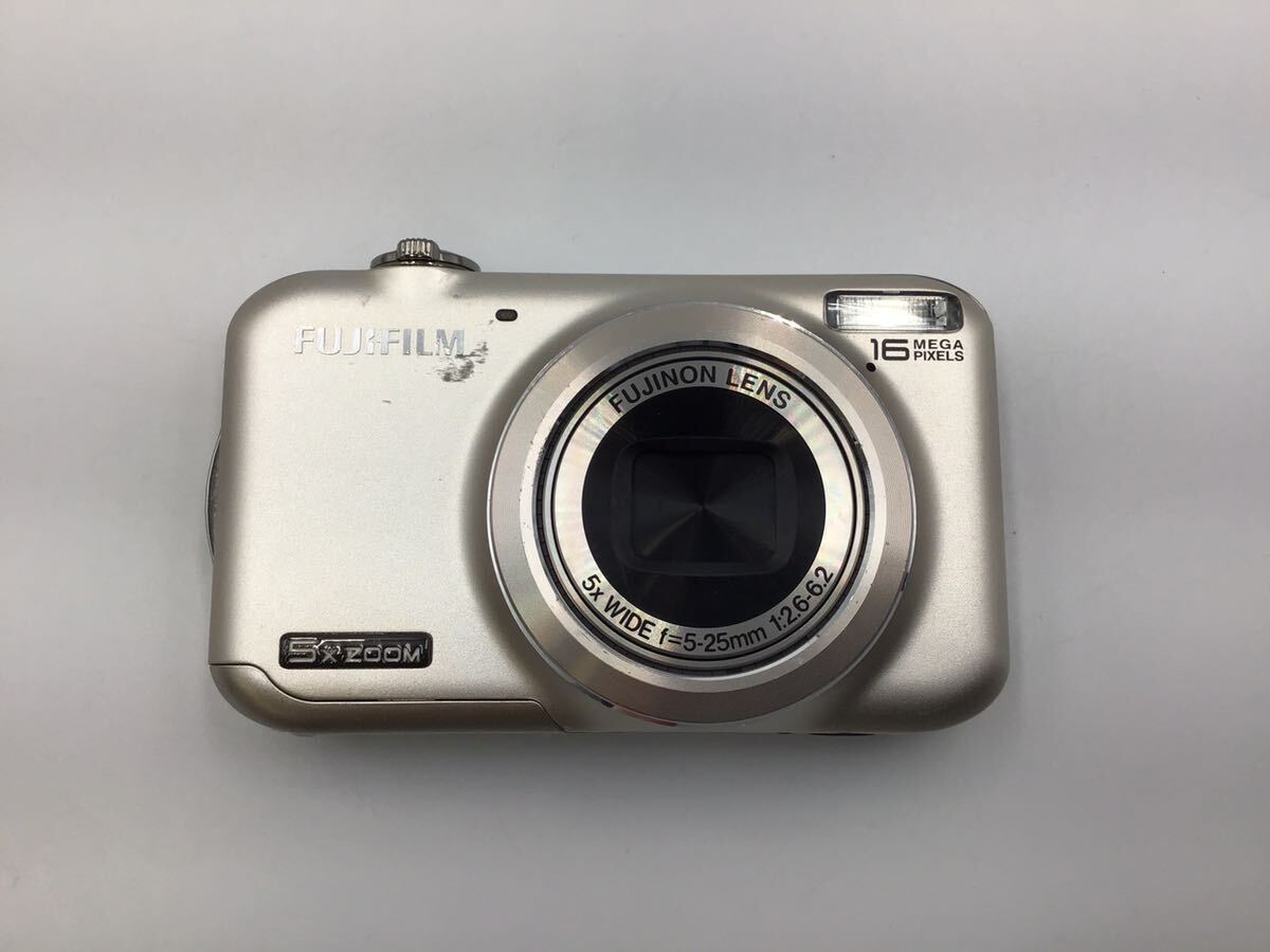 41092 【動作品】 FUJIFILM 富士フイルム FinePix JX400 コンパクトデジタルカメラ バッテリー付属_画像1