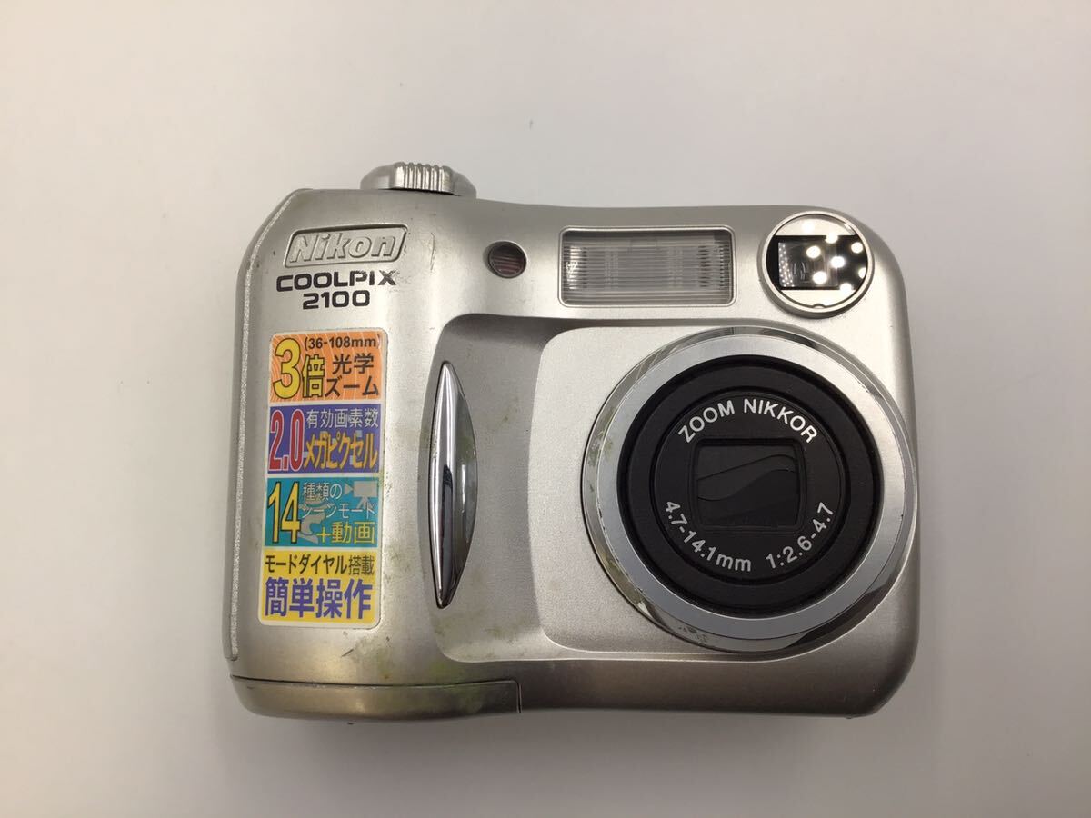 82565 【動作品】 Nikon ニコン COOLPIX 2100 コンパクトデジタルカメラ 電池式_画像1