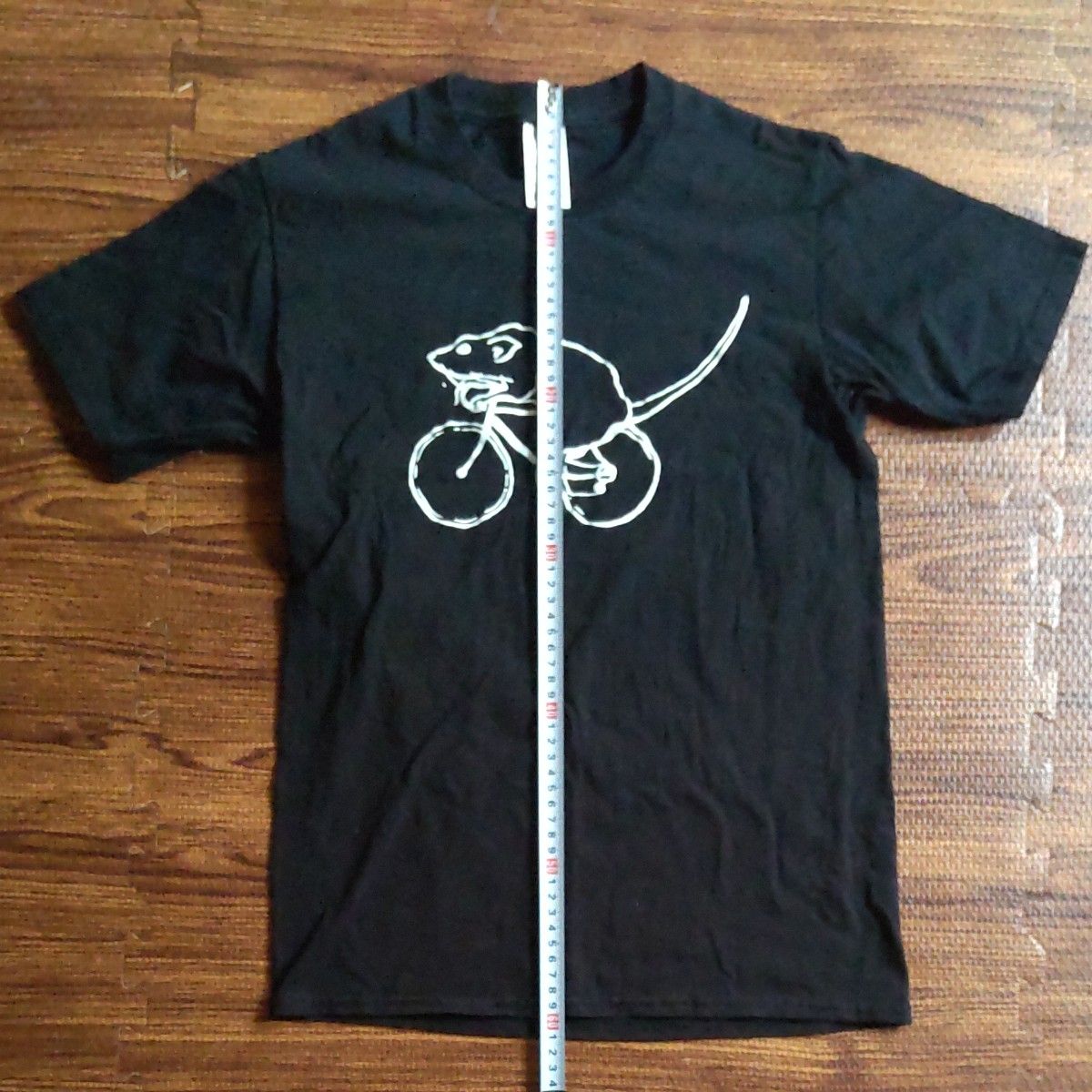 自転車に乗るネズミ Tシャツ マウス ラット  ねずみ好きさんに ファンシーマウス ファンシーラット