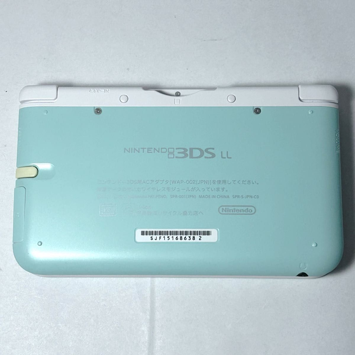 【美品】ニンテンドー3DS LL ミント×ホワイト　一部付属品あり