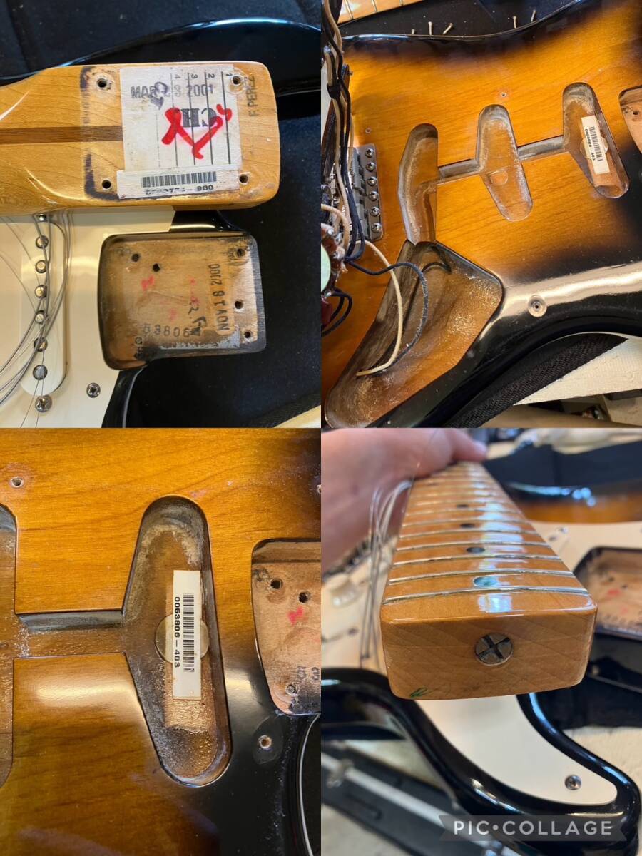 【現状品】Fender USA American Vintage '57 Stratocaster 2001年　サンバースト　フェンダー　ストラト　アメビン　ハードケース付_画像8