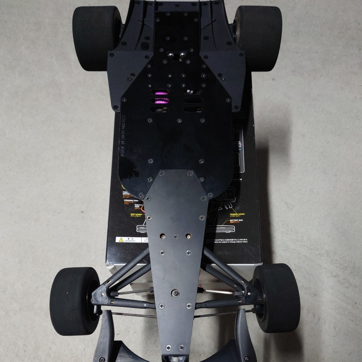 蔵出し 未走行 京商 KYOSHO EP 1/8 F1レーサー ウィリアムズ ルノーFW14 WILLIAMS RENAULT FW14 フタバマグナムレーサー付き 絶版車 の画像9