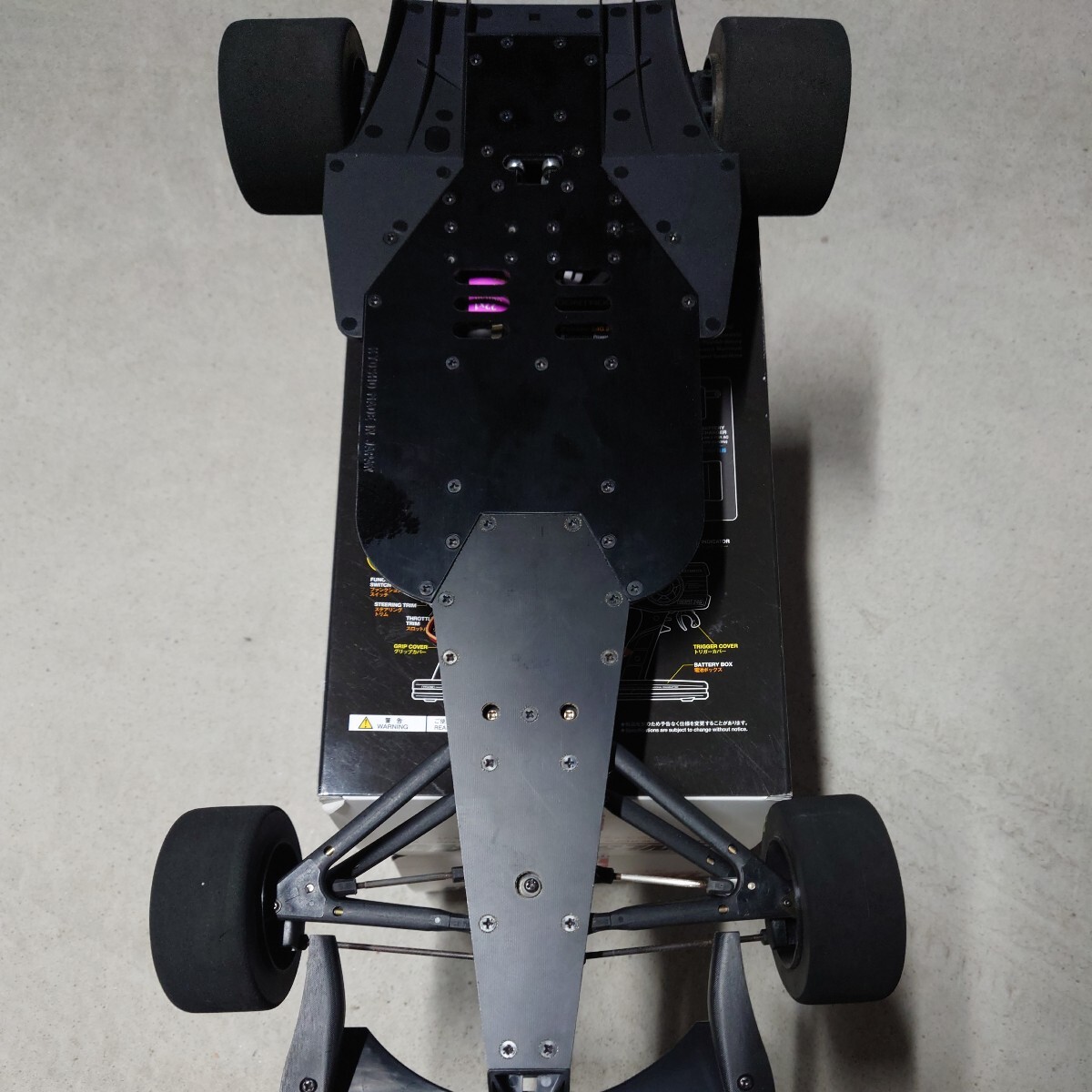 蔵出し 未走行 京商 KYOSHO EP 1/8 F1レーサー ウィリアムズ ルノーFW14 WILLIAMS RENAULT FW14 フタバマグナムレーサー付き 絶版車 の画像8