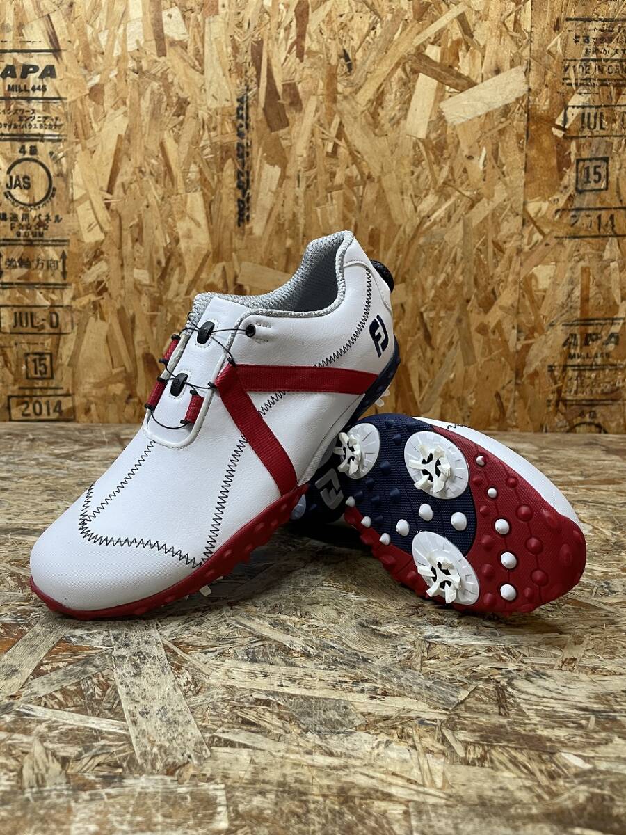 (6292)FOOTJOY ゴルフシューズ 27cm 新品 フットジョイ M-PROJECT Mプロジェクト BOA ボア スパイク 55107J GOLF 未使用品 メンズ 男性