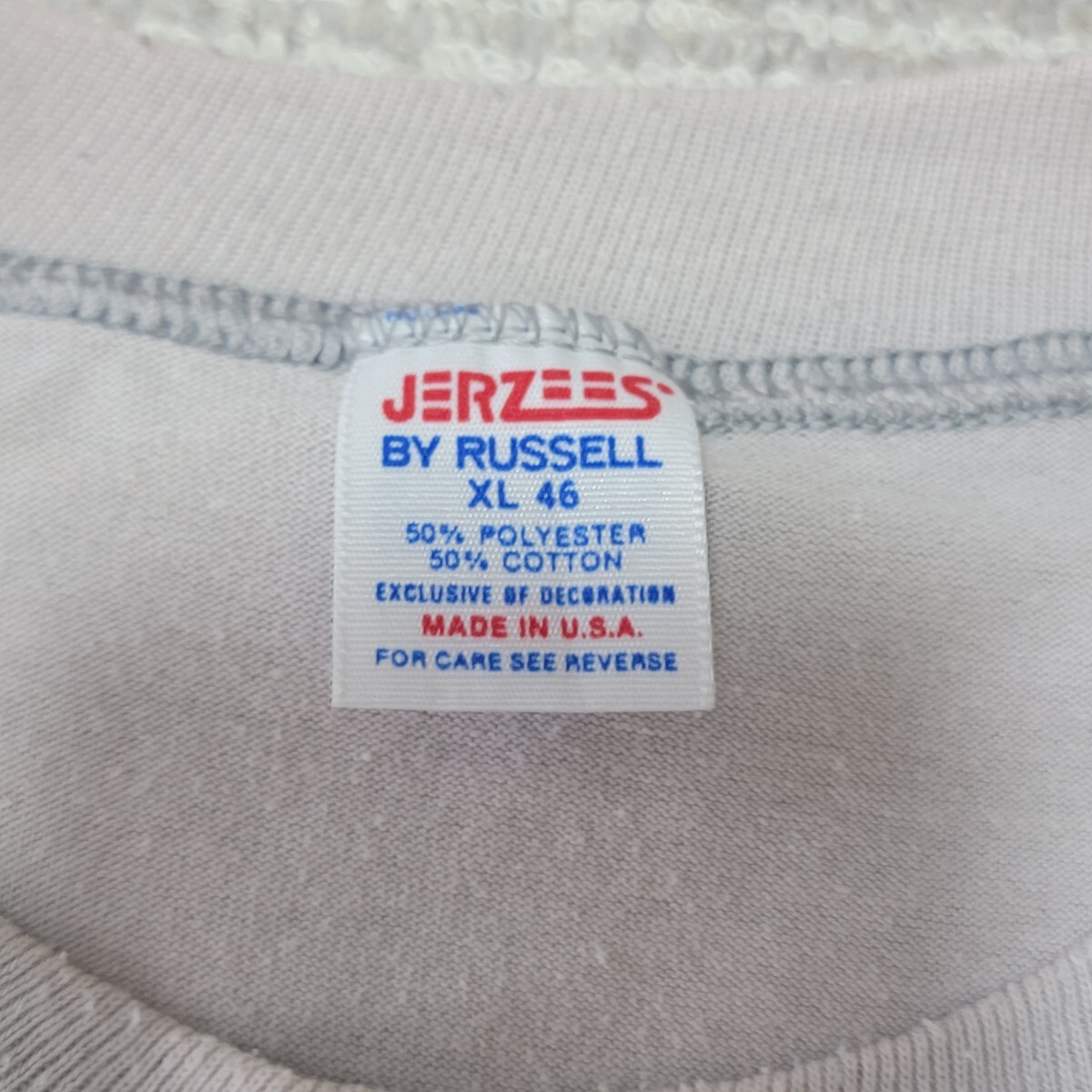 【80'S】ジャージーズ バイ ラッセル JERZEES BY RUSSELL Tシャツ XL 骸骨 半袖 グレー Gwynn Park High School_画像8