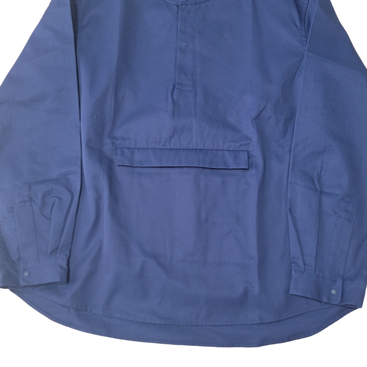 【未使用】ユニセックス 中央線の民 Film Pullover Shirts フィルムプルオーバーシャツ L 紺 VENTILE ベンタイルスモック 防水 長袖シャツ 