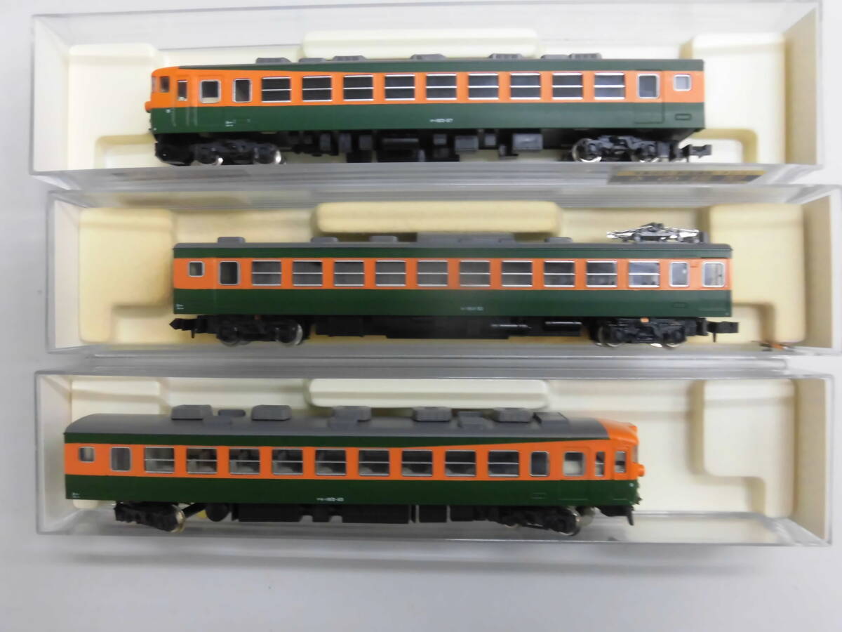 KATO カトー　１６５系 急行形電車 （クハ、クモハ、モハ） ３両セット 　モーター動作確認済　_画像1