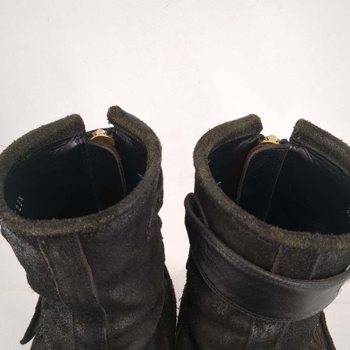  black mi-nz engineer boots 26.5cm black men's blackmeans old clothes used *3114/ height . shop 