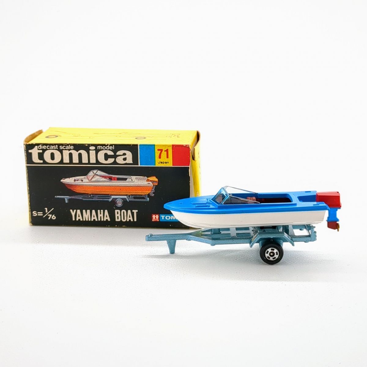  Tomica TOMY Yamaha лодка чёрный коробка [ Tomica No,71] немного царапина . загрязнения есть *3118/ Shizuoka Shimizu магазин 