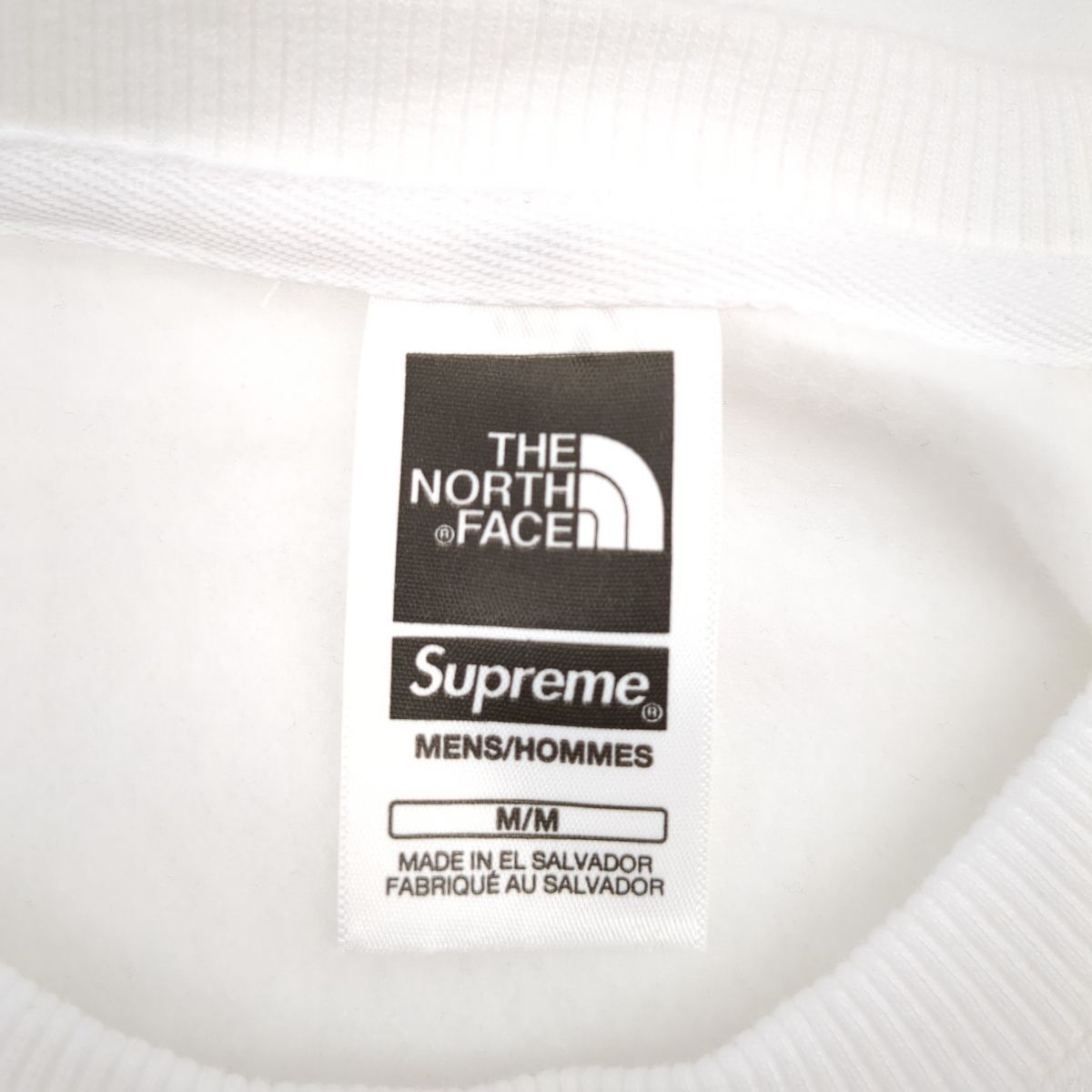 シュプリーム ノースフェイス　NT02411I　ホワイト　SIZE M　24SS　クルーネックスウェット　SUPREME×THE NORTH FACE ◆3109/宮竹店_画像6