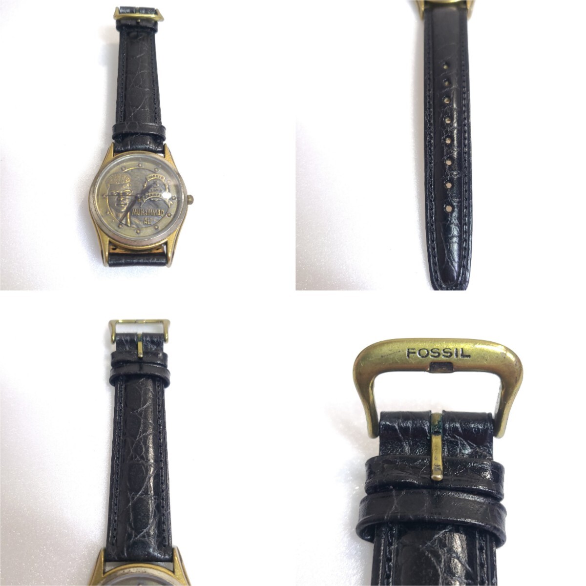 【稼動品 未使用】 モハメド・アリ × フォッシル 数量限定 腕時計 電池交換済み ボクシング モハメドアリの画像6