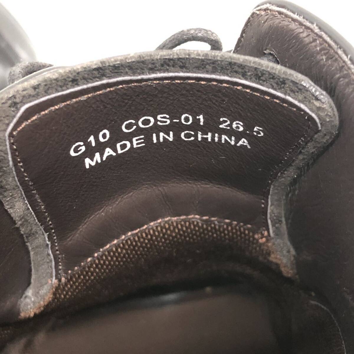 T■ CRISTIAN ORANI クリスチャン オラーニ レザー ビジネスシューズ 革靴 ブラック 黒 フォーマルシューズ G10 COS-01 26.5cm メンズ 中古の画像9
