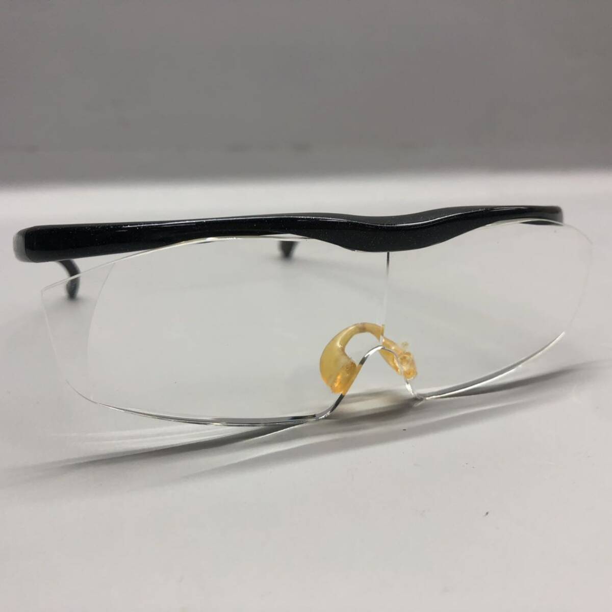 T# Hazuki Huzuki лупа LS 1.6X увеличительное стекло Large размер чёрный ламе бесцветные линзы 1.6 раз корпус только очки при дальнозоркости очки очки для мужчин и женщин б/у товар 