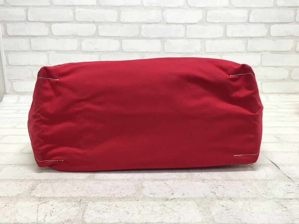 SU# L.L.Bean L e рубин n большая сумка BOAT AND TOTE парусина красный красный вышивка initial Y USA производства длинный руль портфель сумка 