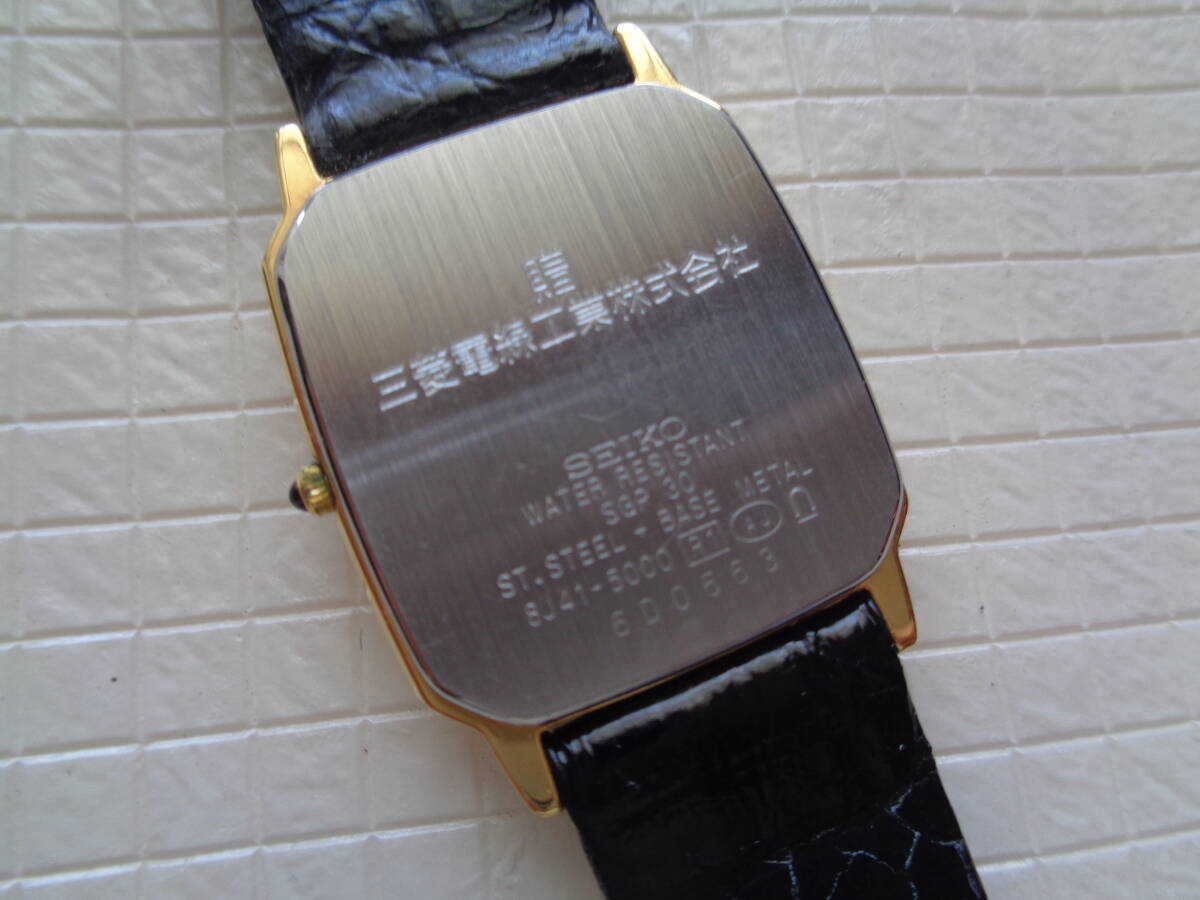 SEIKO DoLce メンズ腕時計 電池切れ？ セイコードルチェ 三菱電線工業 企業記念品　1997年　未使用　保証書　ケース入り_画像9