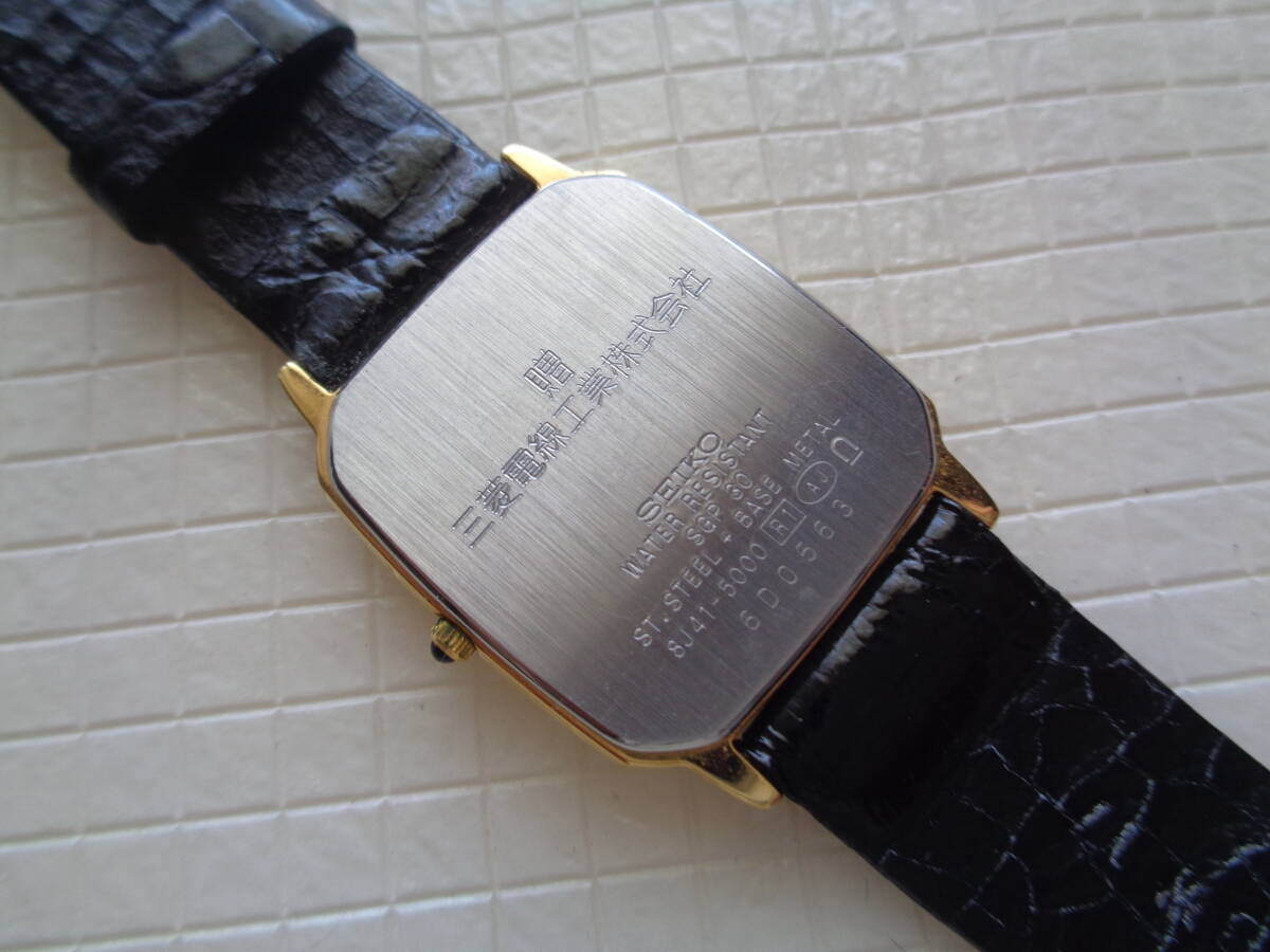 SEIKO DoLce メンズ腕時計 電池切れ？ セイコードルチェ 三菱電線工業 企業記念品　1997年　未使用　保証書　ケース入り_画像8