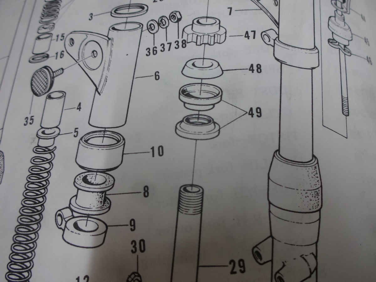 H1 H2 SS250 SS350 KH400 その他用 純正 ステム ベアリング セット (1)”　MACHIII マッハ３ 500SS 750SS SS400 KH250_画像3