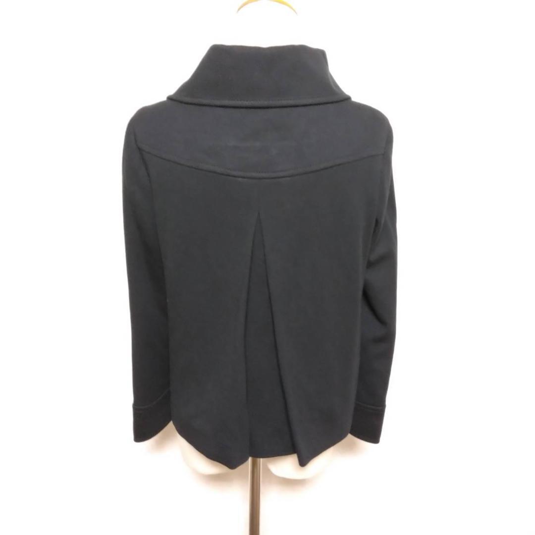 any SiS プレーンブラックカラーデザイン オンワード樫山 アウターコート ジャケット レディースファッション _画像4