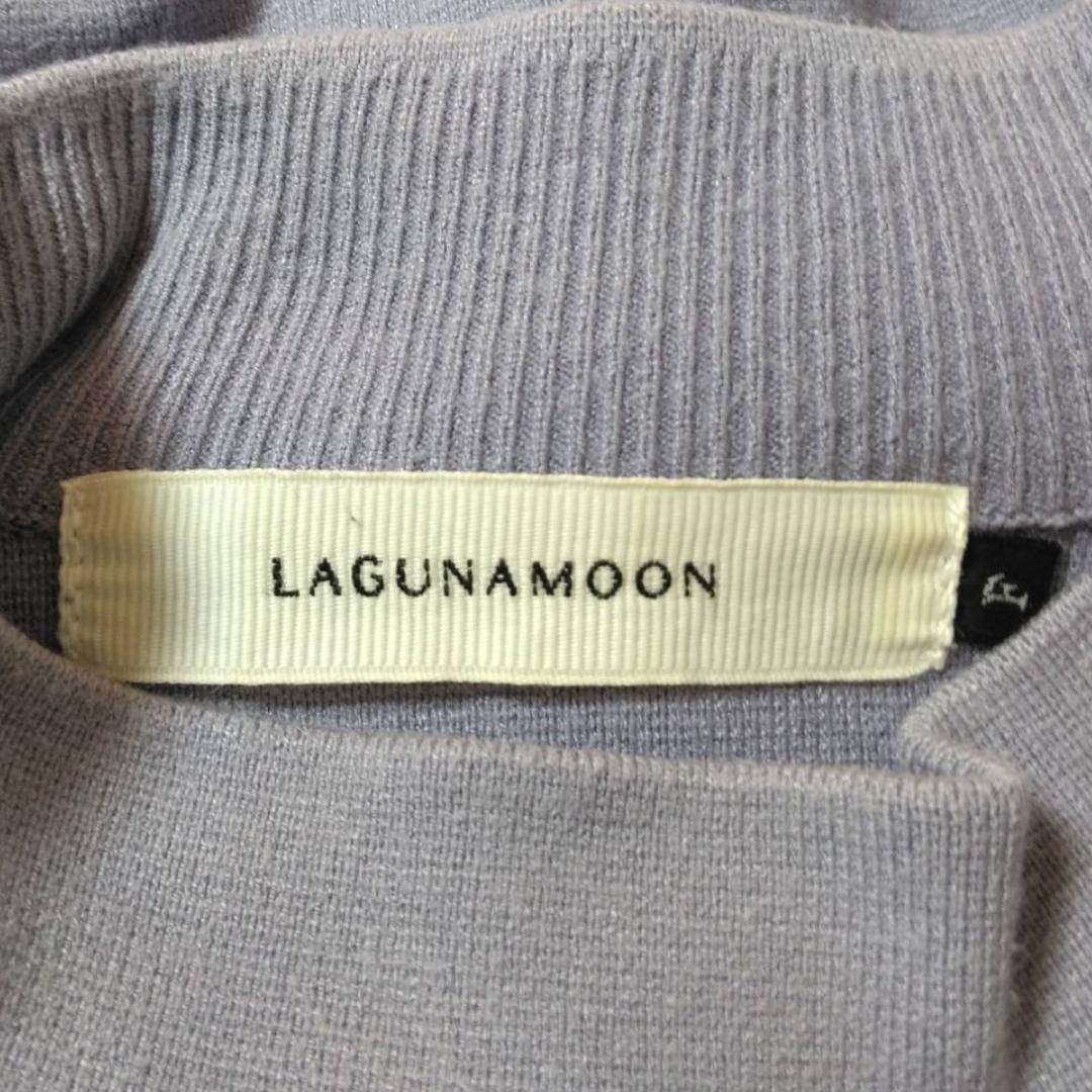 Lagunamoon プレーンパープルカラーデザイン ボトルネック ニットセーター フリーサイズ トップス 