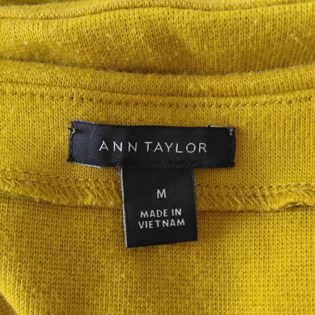 ANN TAYLOR プレーンイエローカラー フレッシュ ノースリーブブラウス Mサイズ レディースファッション トップス