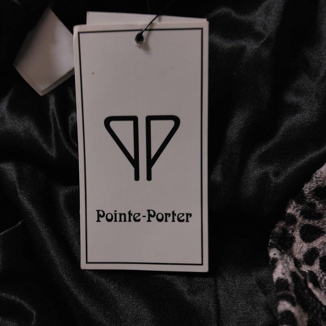 【美品】pointe-porter 韓国製総柄 ウエストゴム入り 膝丈フレアスカート ひざ丈 フリーサイズ レディース
