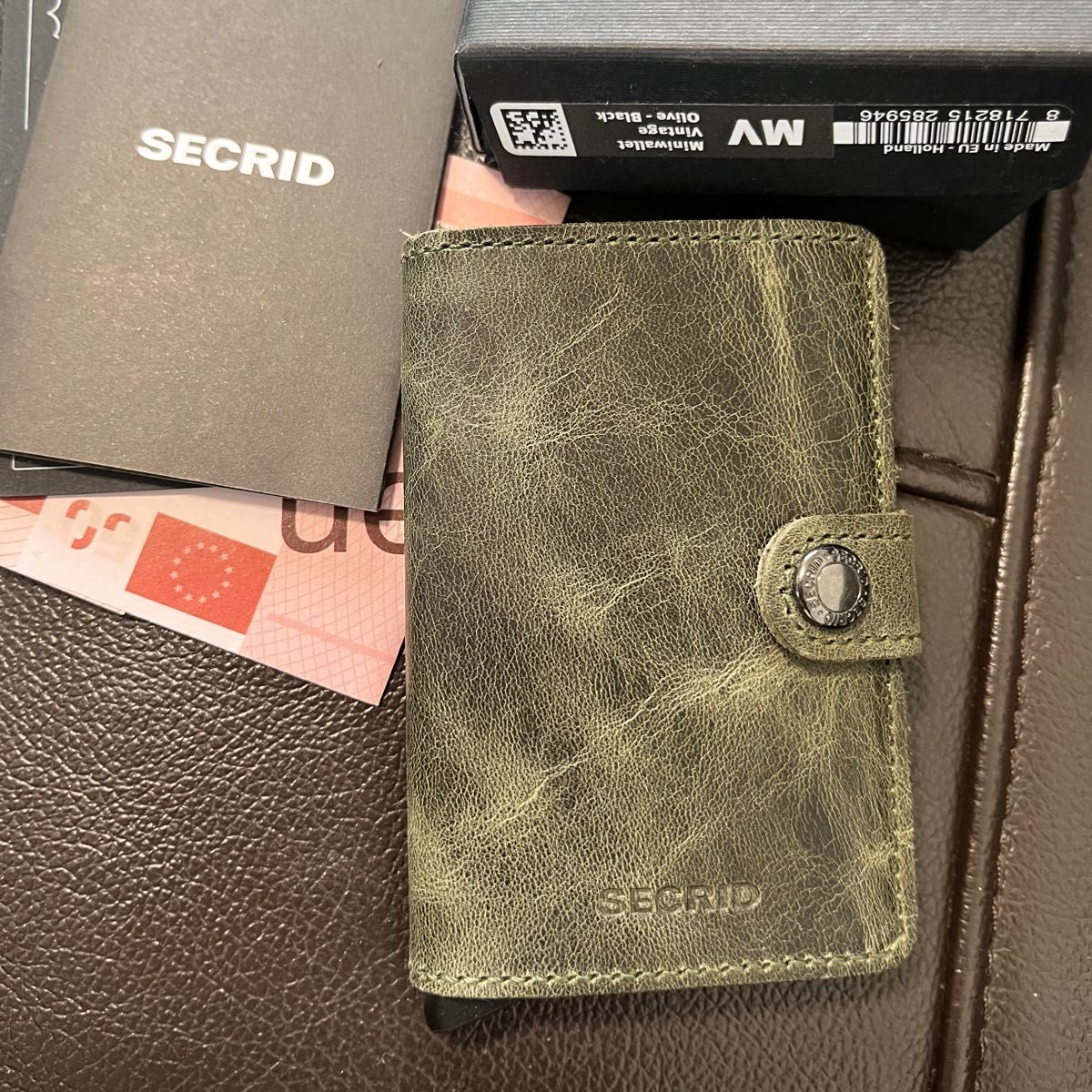 SECRID  カードケース ミニ財布 カーキ セクリッド メンズ 小物 新品