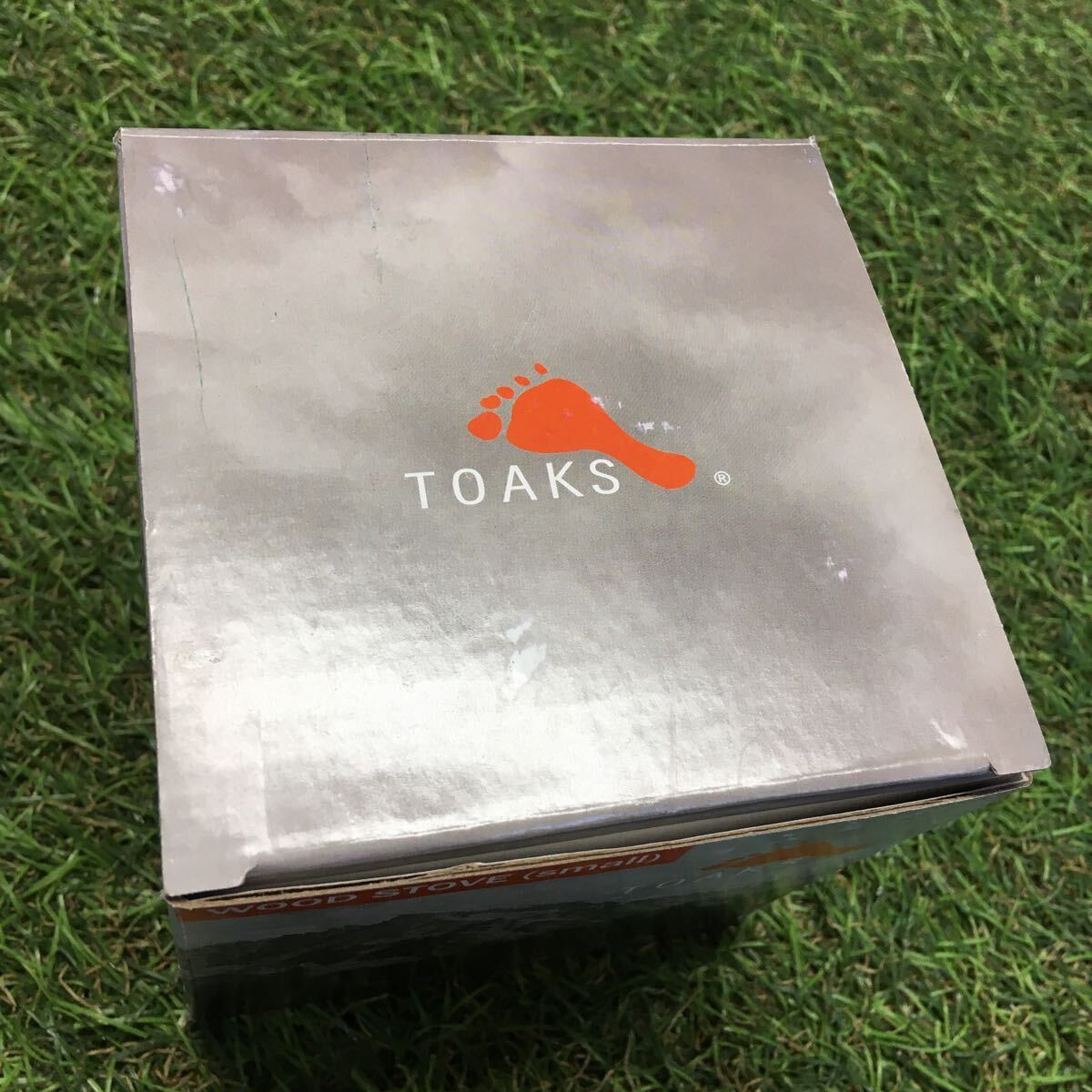 RX258-A65 TOAKS トークス TITANIUM WOOD STOVE(small) STV-12 ストーブ アウトドア キャンプ 本体汚れ箱汚れ有り 未使用 保管品 焚き火台_画像9