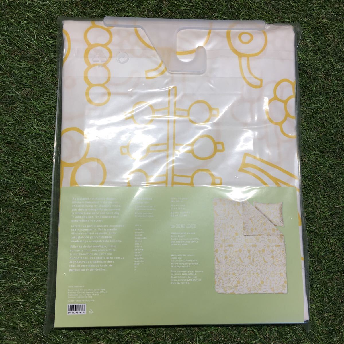 RX291-A56 iittala iittala bed cover OTC 367408 full ta150×210cm yellow color bed bedding sheet double miscellaneous goods unused storage goods bed 