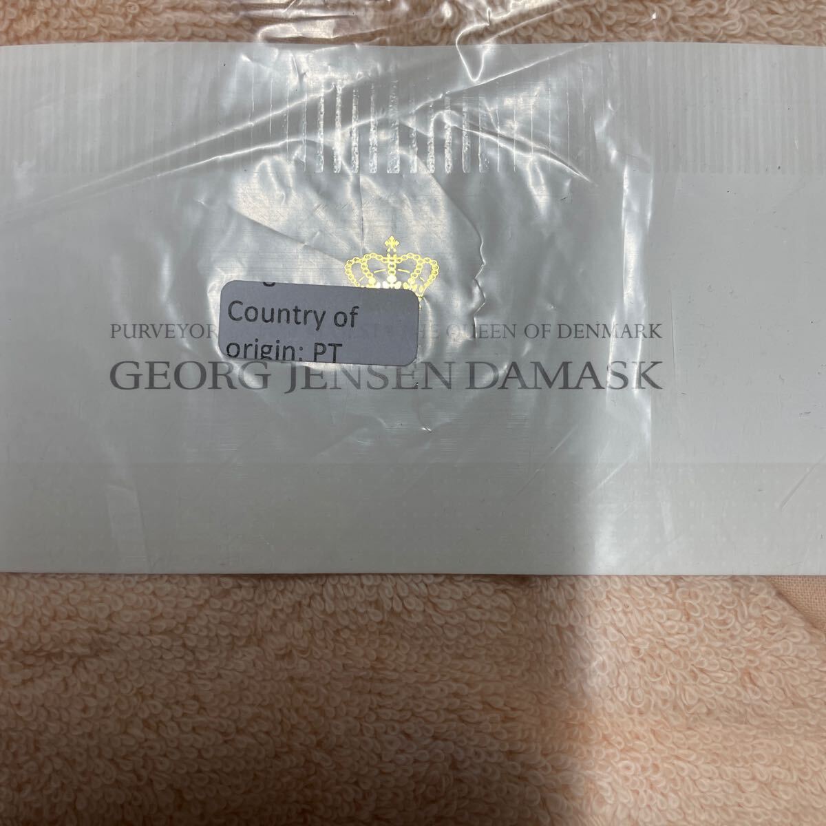 RX333-D-06 Georg Jensen Damask ジョージ ジェンセン ダマスクTERRY children hooded towel バスタオル 90×90 未使用 展示品 タオル_画像3