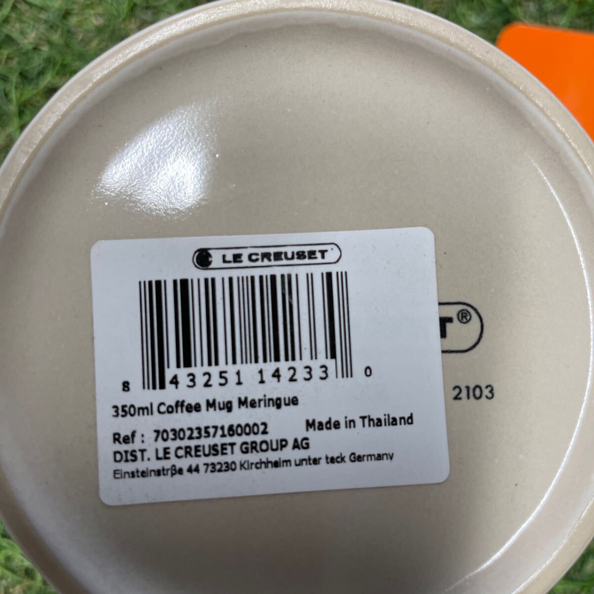 RX342 D-01 LE CREUSET ル・クルーゼ 70302-35 メレンゲ350ml コップ 食器キッチン用品 2点まとめ 未使用 保管品 マグカップ_画像5