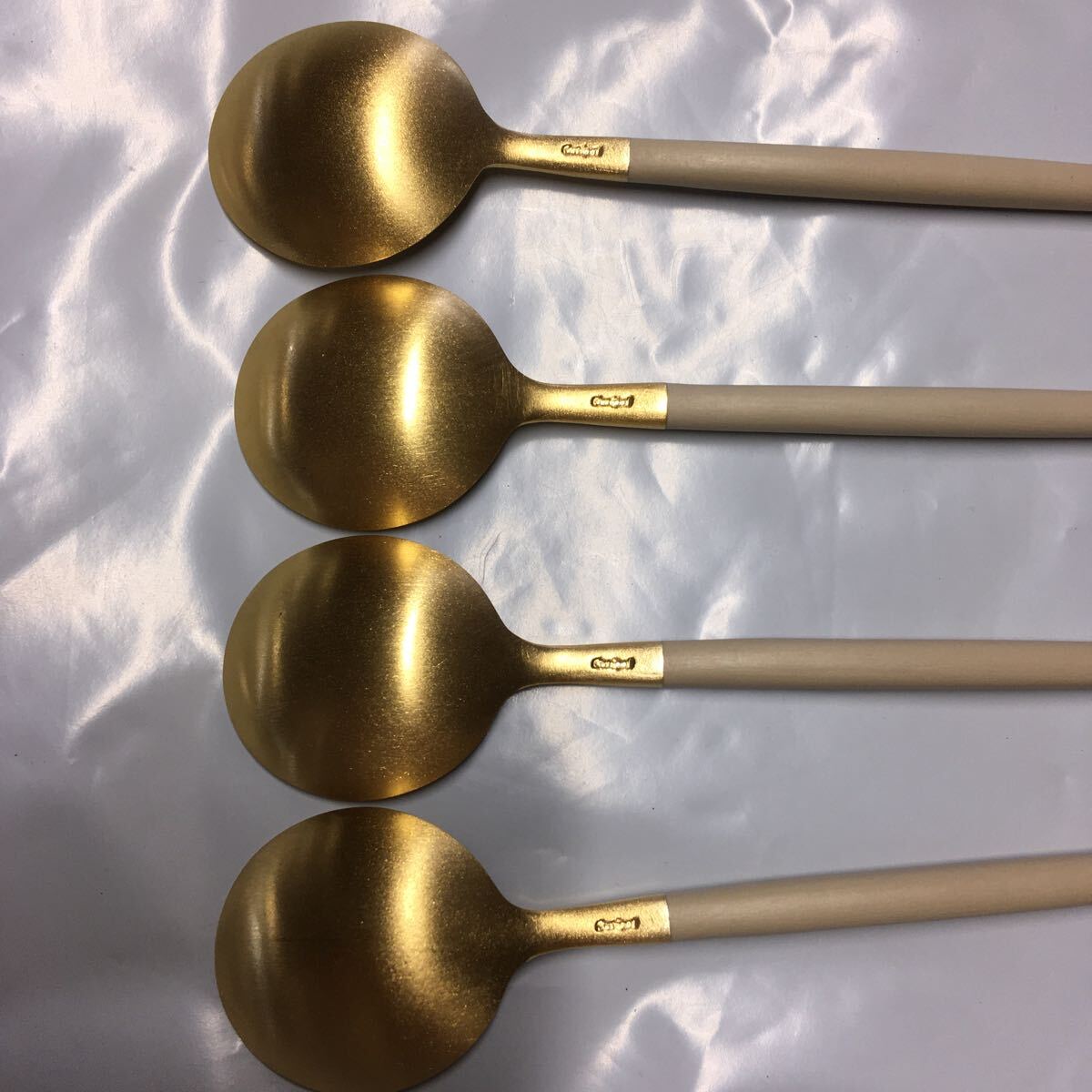 RX427 D-02 Cutipolkchi paul (pole) cutlery set goa ivory Gold spoon 7 point summarize kitchen interior unused storage goods tableware 