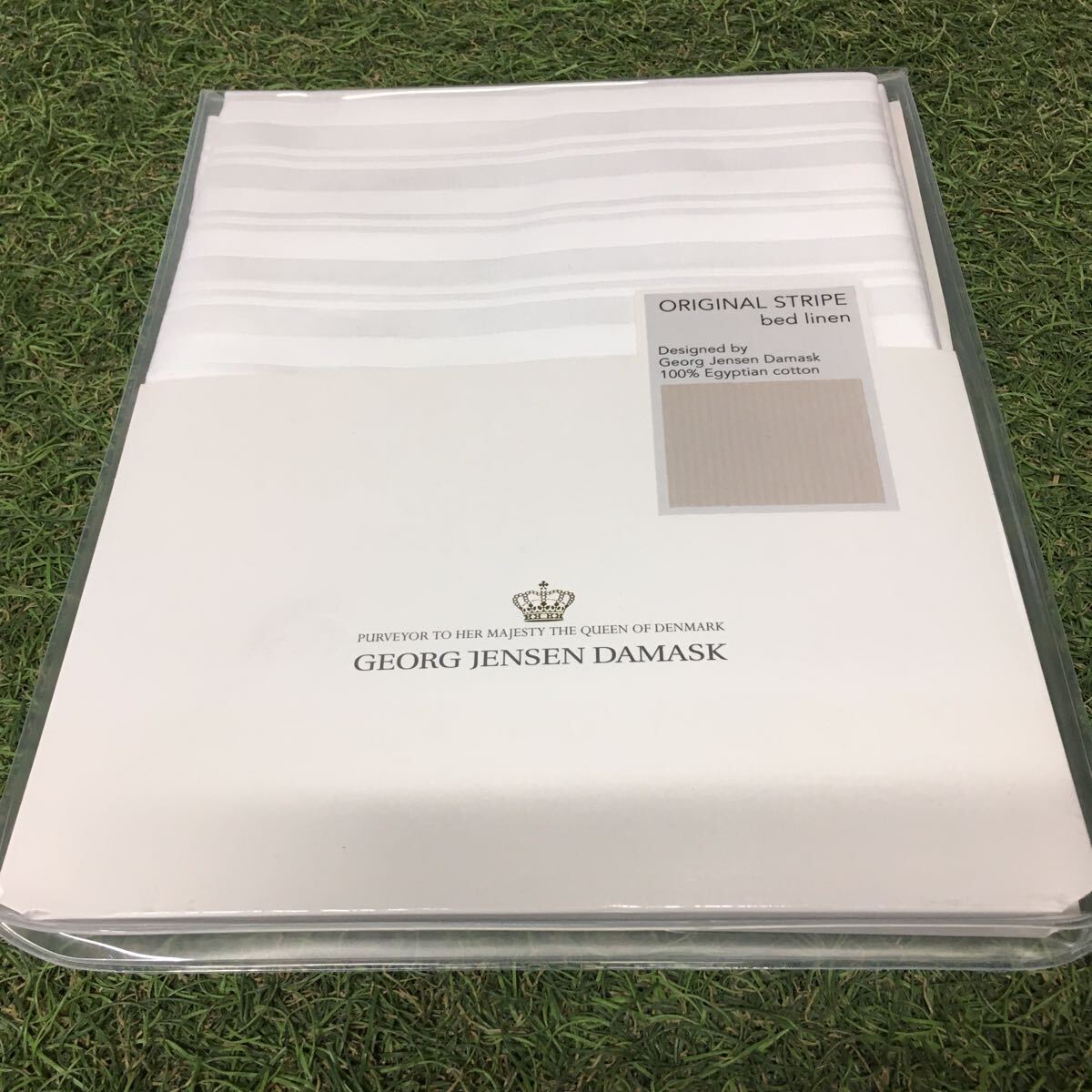 RX522-A44 Georg Jensen Damask ジョージ ジェンセン ダマスク ORIGINAL STRIPE bed linen 枕カバー 寝具 50×70cm 未使用 展示品 カバー_画像4