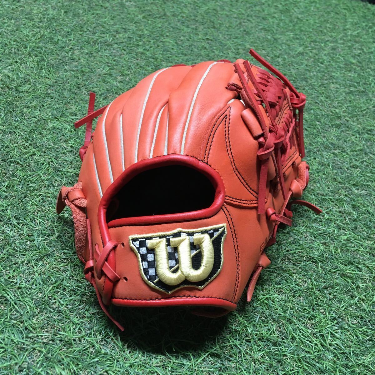 IM086-E10 wilson ウィルソン WTARET6JP Ball Glove ジュニア軟式用 ユーティリティ用 Lサイズ 右投用 野球 スポーツ 未使用 展示品 グラブ_画像1