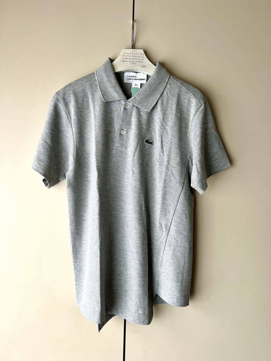 2023AW Comme des Garcons shirt LACOSTE Lacoste collaboration deer. .asi men to Lee polo-shirt gray M size new goods unused 