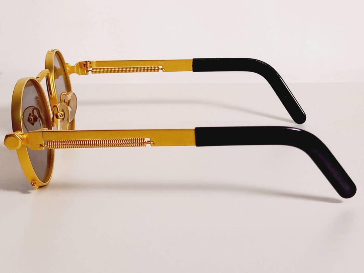  шедевр * популярный цвет *Jean-Paul GAULTIER Gaultier солнцезащитные очки 56-8171 Gold коврик линзы / серый сделано в Японии *OBJ с футляром * редкий товар 