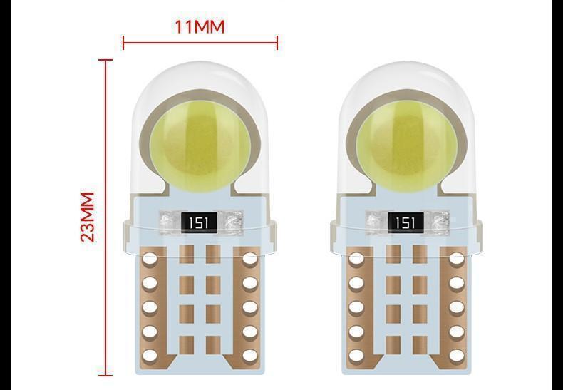 T10T16 COBLED 6SMDシリコンウェッジ12V 6000K 2個_画像2