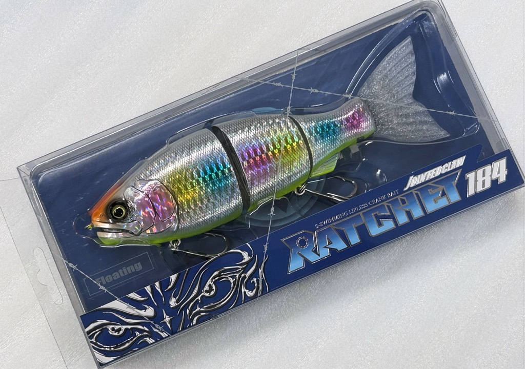 GAN CRAFT 鮎邪 JOINTED CLAW RATCHET 184SW ラチェット184SW キャンディフラッシュ_画像1