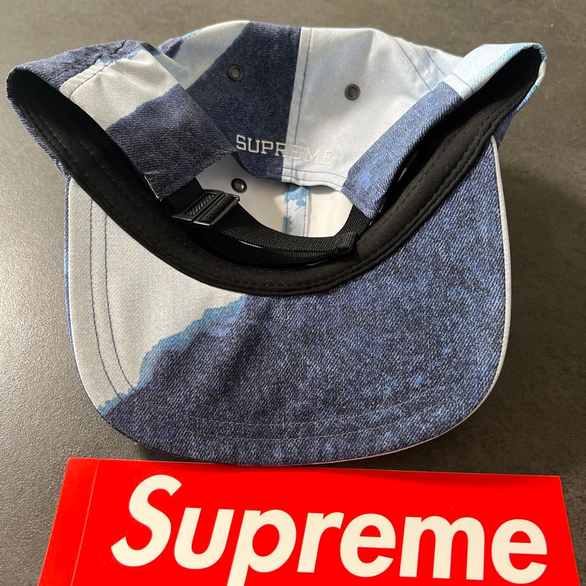Supreme x North Face Bleached Denim Print 6-Panel cap ノース Supreme x North Face Bleached Denim Print 6-Panel cap ノース