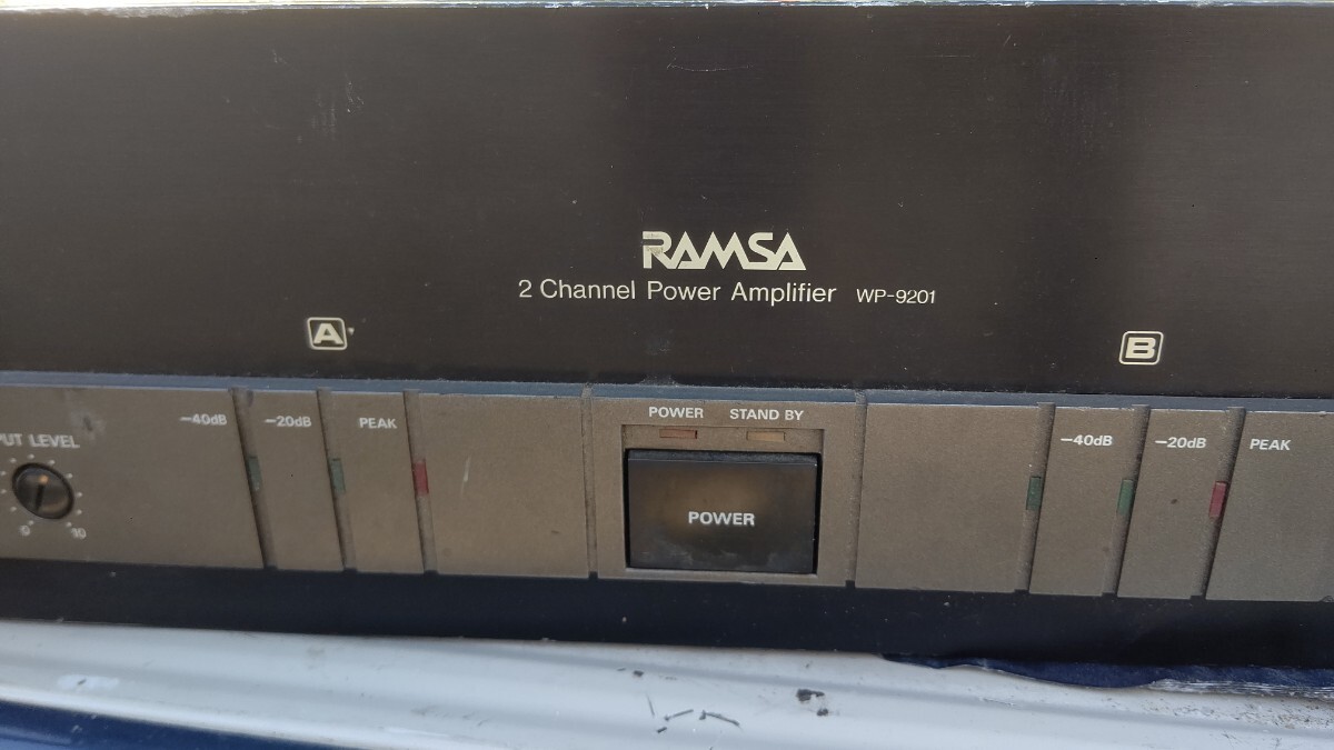 RAMSA ラムサ WP-9201 パワーアンプ ジャンク|Yahoo!フリマ(旧 RAMSA ラムサ WP-9201 パワーアンプ ジャンク|Yahoo!フリマ(旧